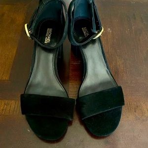 Michael Kors Womens Lena Flex Mid Leather Open Toe Sandals